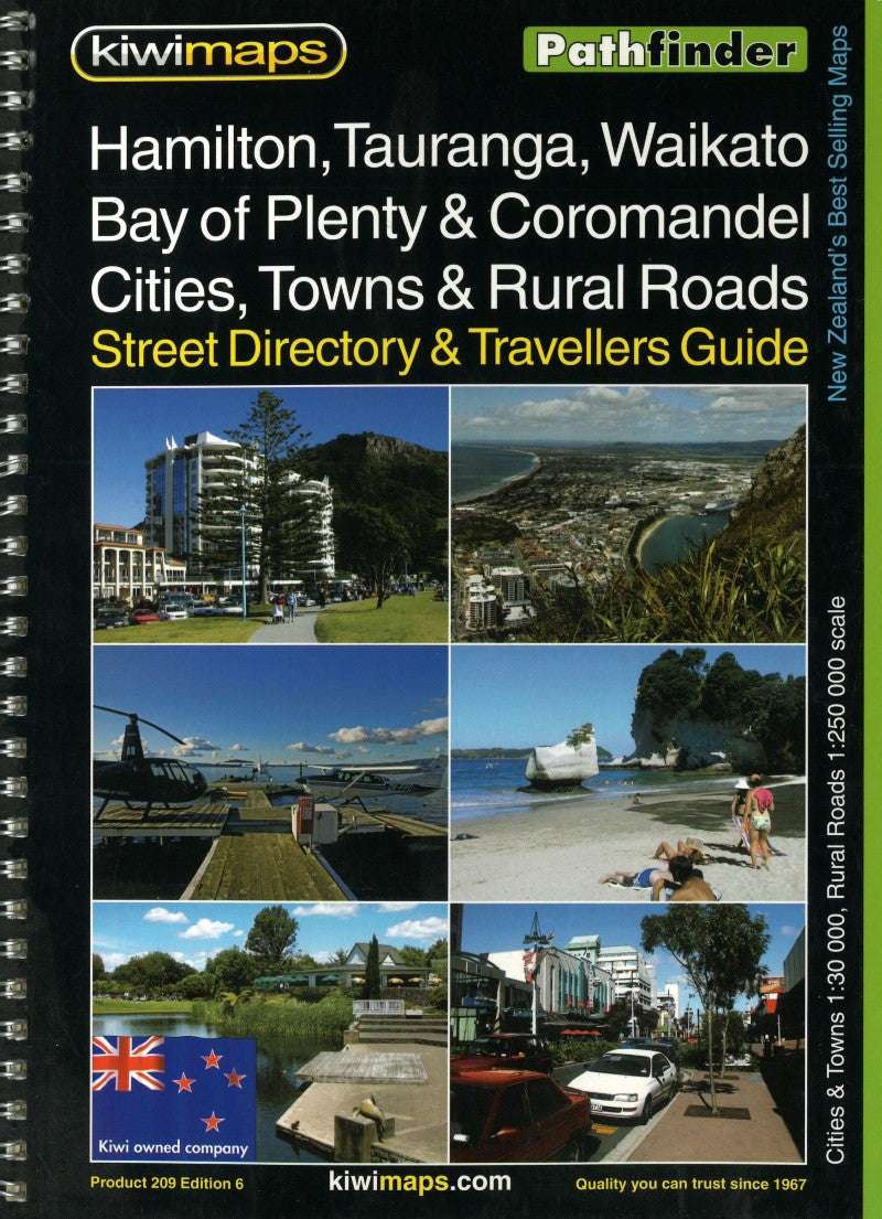 Hamilton, Tauranga, Waikato : Bay of Plenty & Coromandel : cities, towns & rural roads