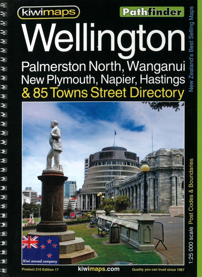 Wellington : Palmerston north, Wanganui, New Plymouth, Napier, Hastings & 85 towns street directory