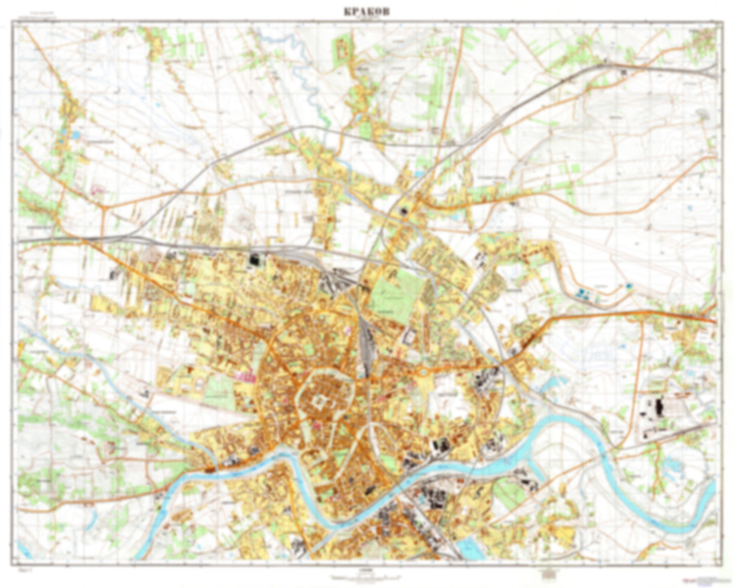 Krakow 1 (Poland) - Soviet Military City Plans