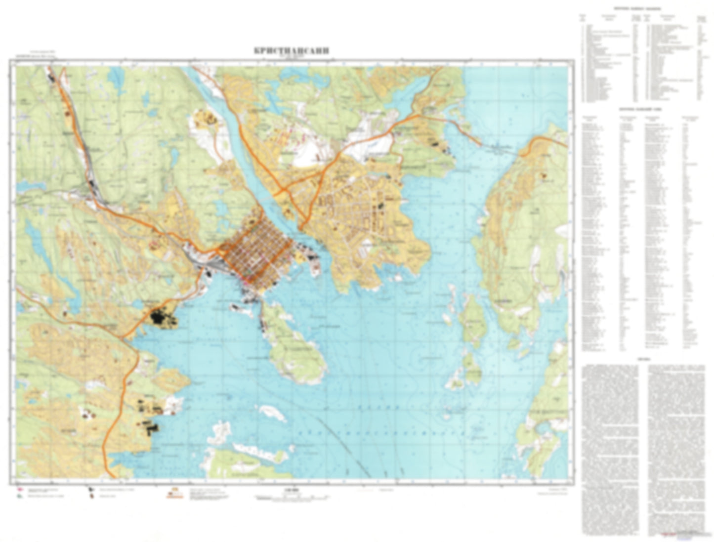 Kristiansand (Norway) - Soviet Military City Plans