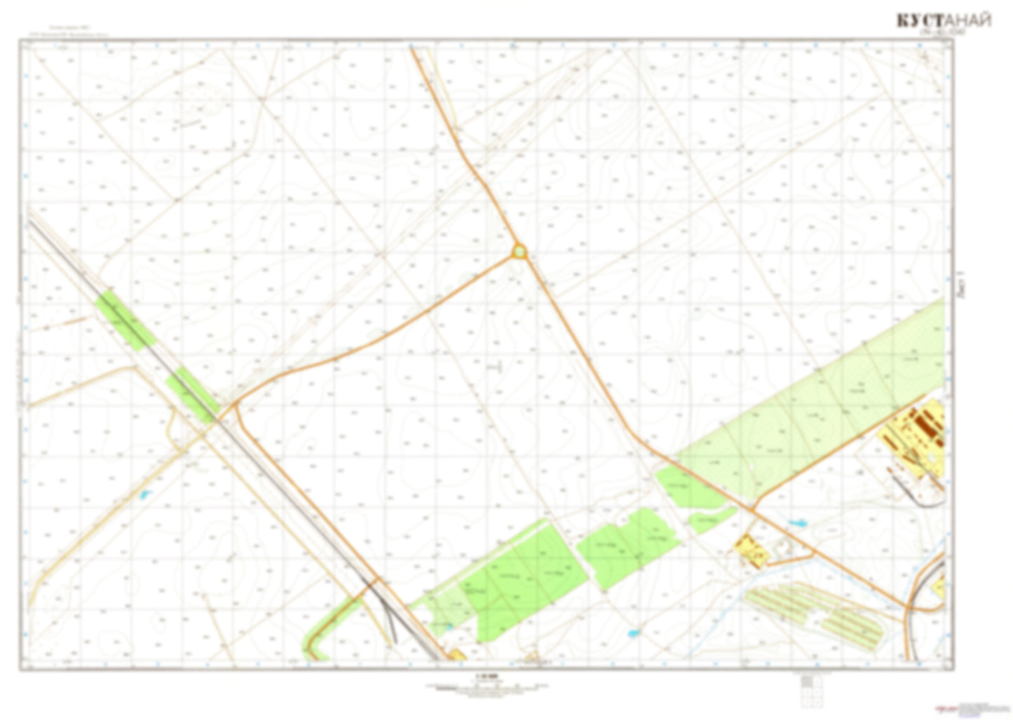 Kustanay 1 (Kazakhstan) - Soviet Military City Plans