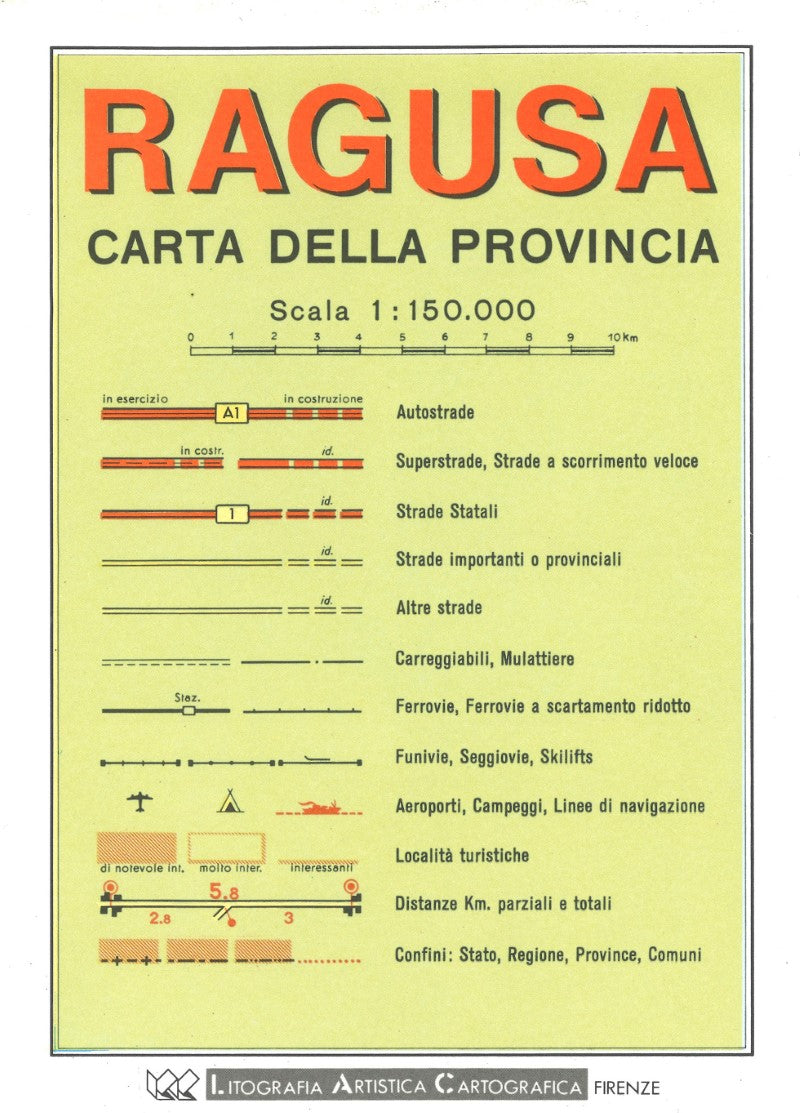 Ragusa : carta della provincia