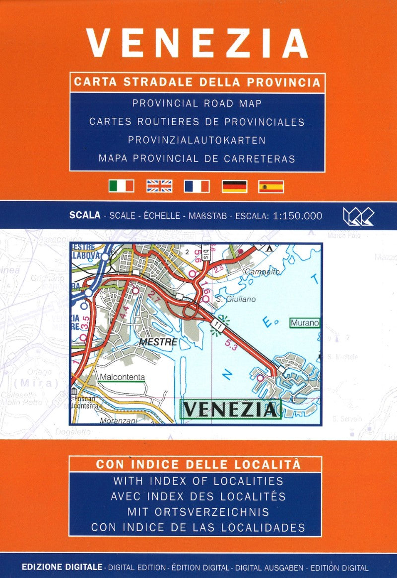 Venezia : carta stradale della provincia