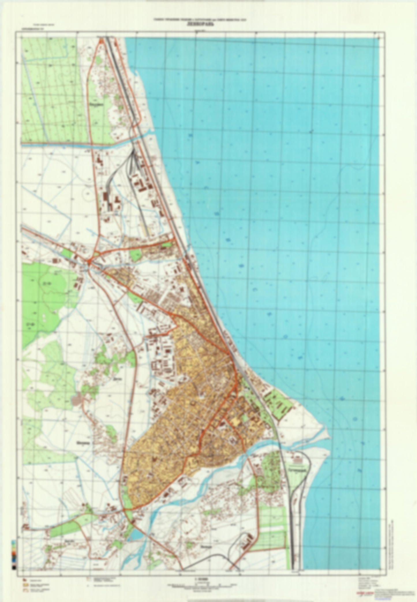 Lankaran (Azerbaijan) - Soviet Military City Plans