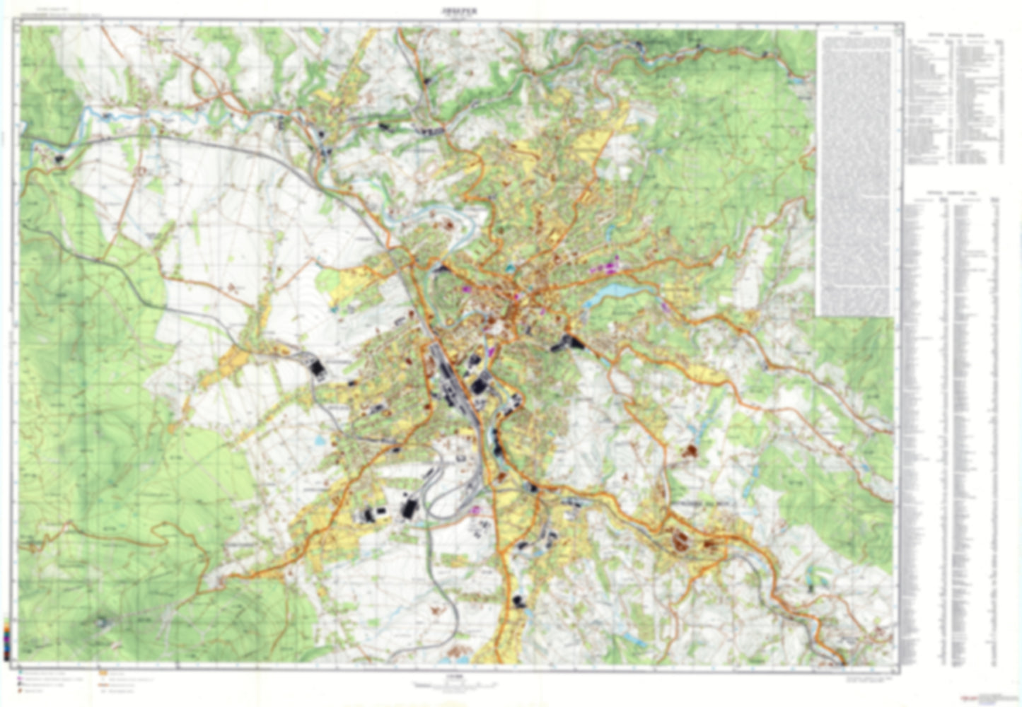 Liberec (Czechia) - Soviet Military City Plans