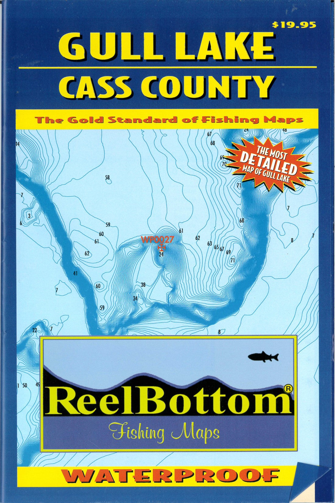 Gull Lake Cass County, MN Lake Map