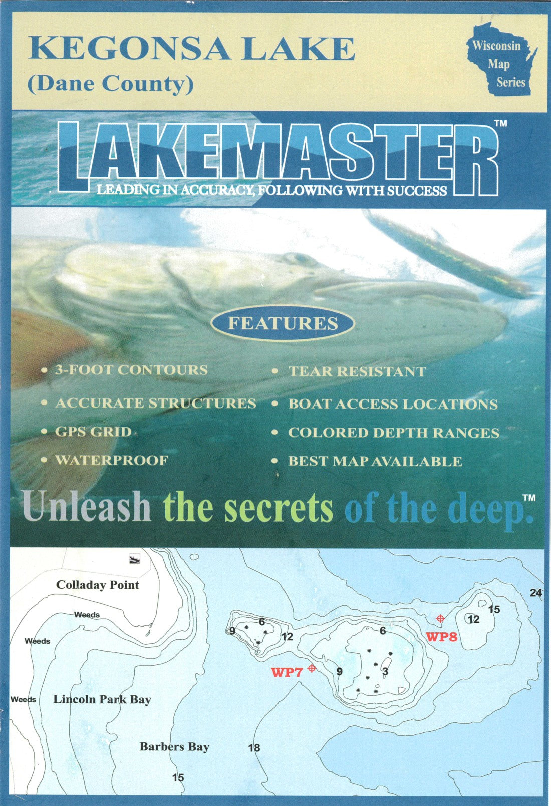 Kegonsa Lake Dane Co Lake Map