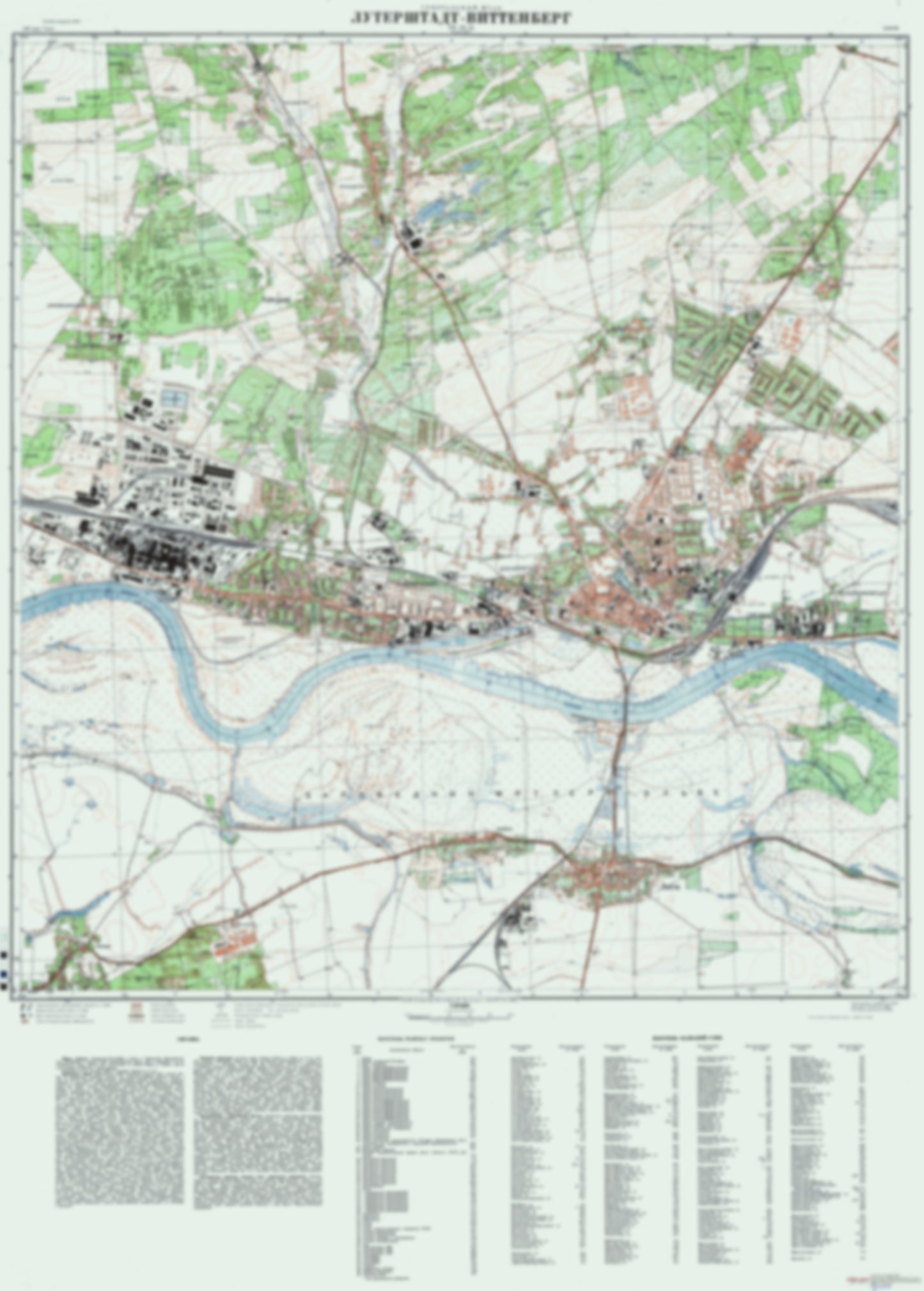 Lutherstadt-Wittenberg (Germany) - Soviet Military City Plans