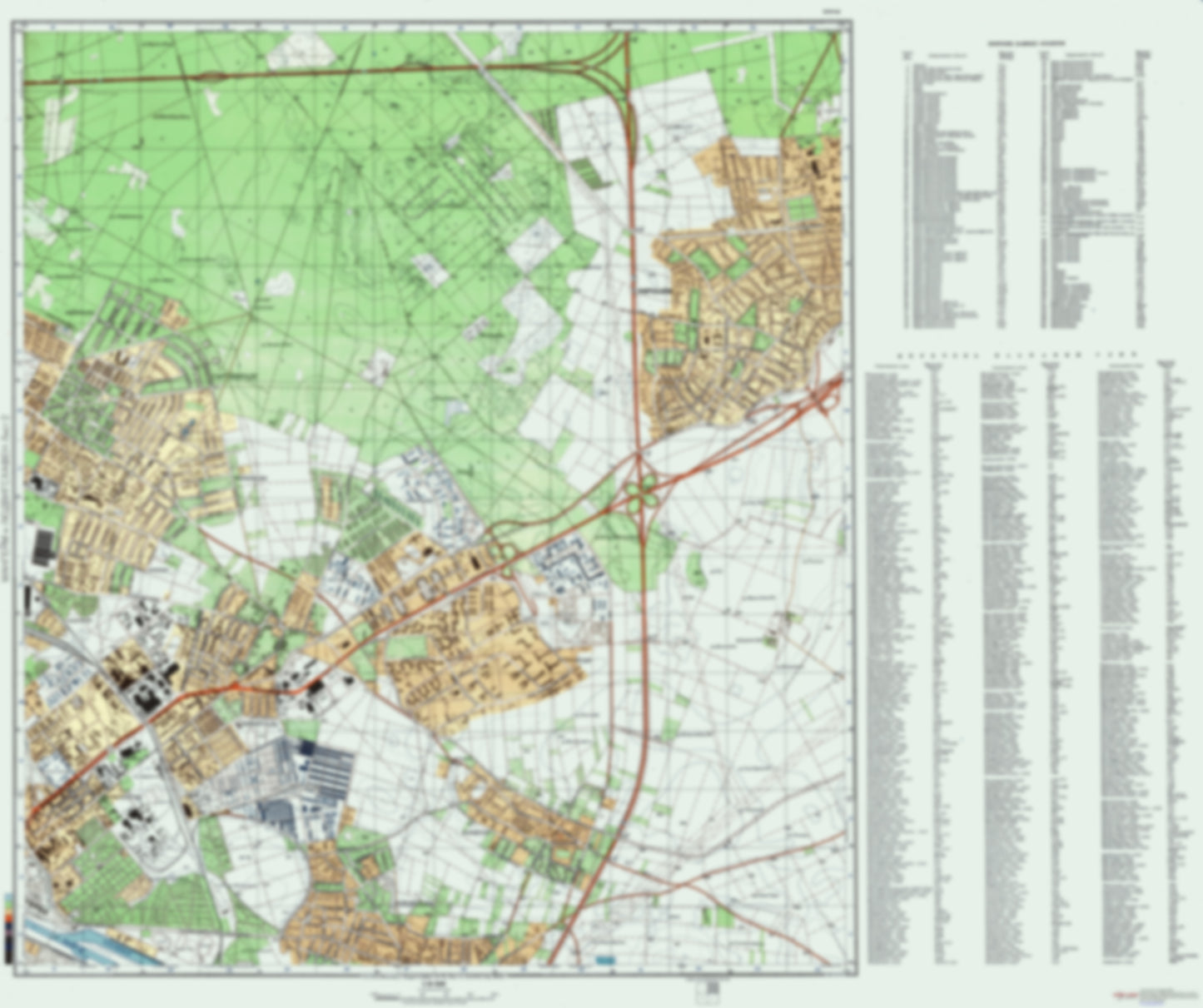 Mannheim 2 (Germany) - Soviet Military City Plans