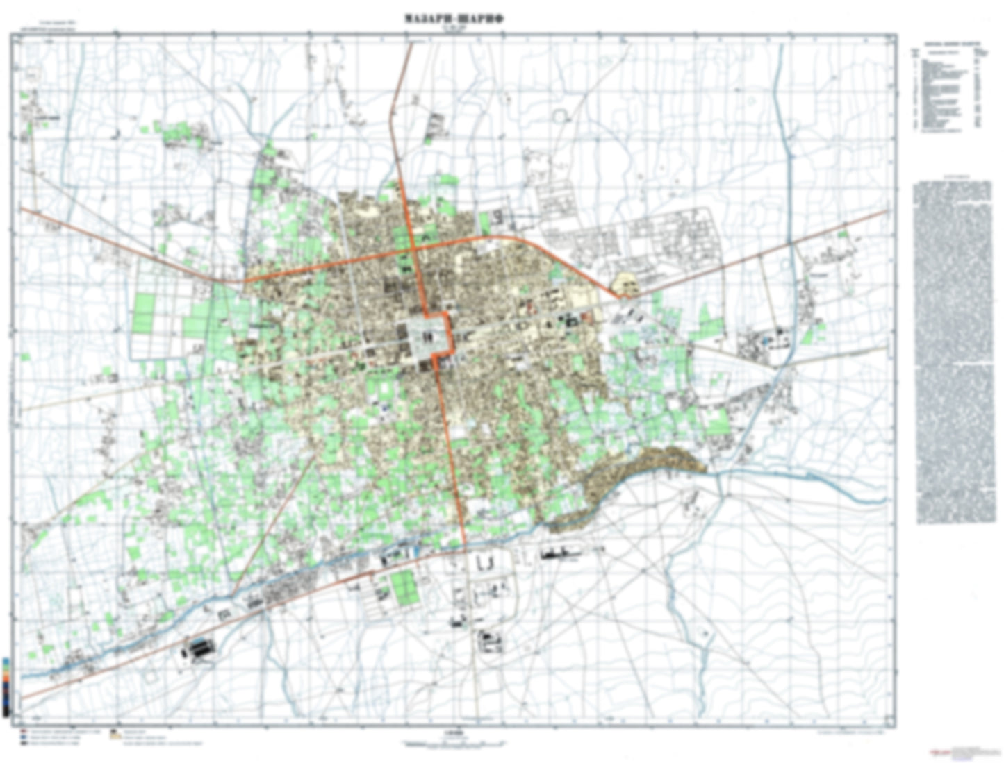 Mazar-i-Sharif (Afghanistan) - Soviet Military City Plans
