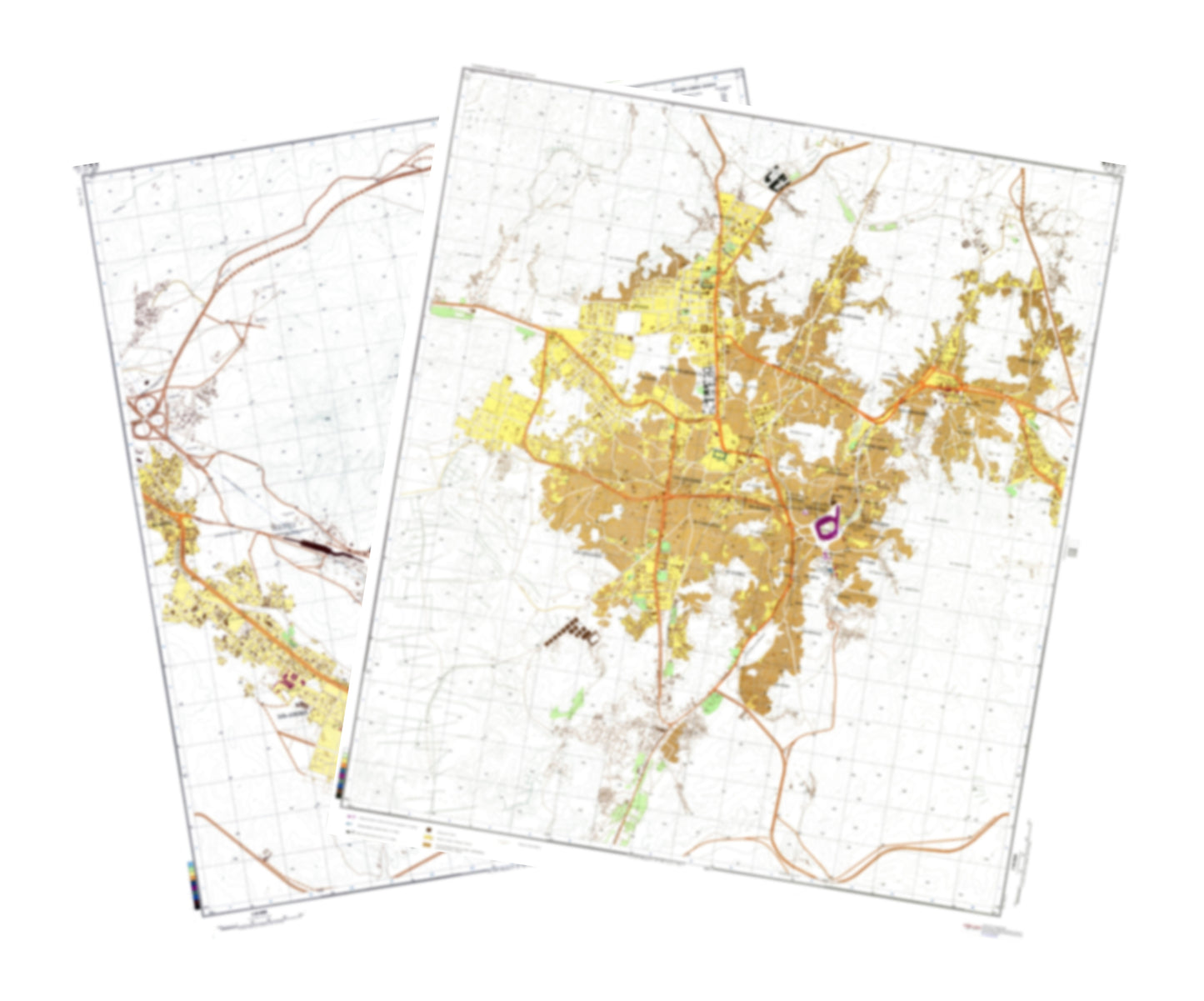 Mecca (Saudi Arabia) 2-Sheet Set - Soviet Military City Plans