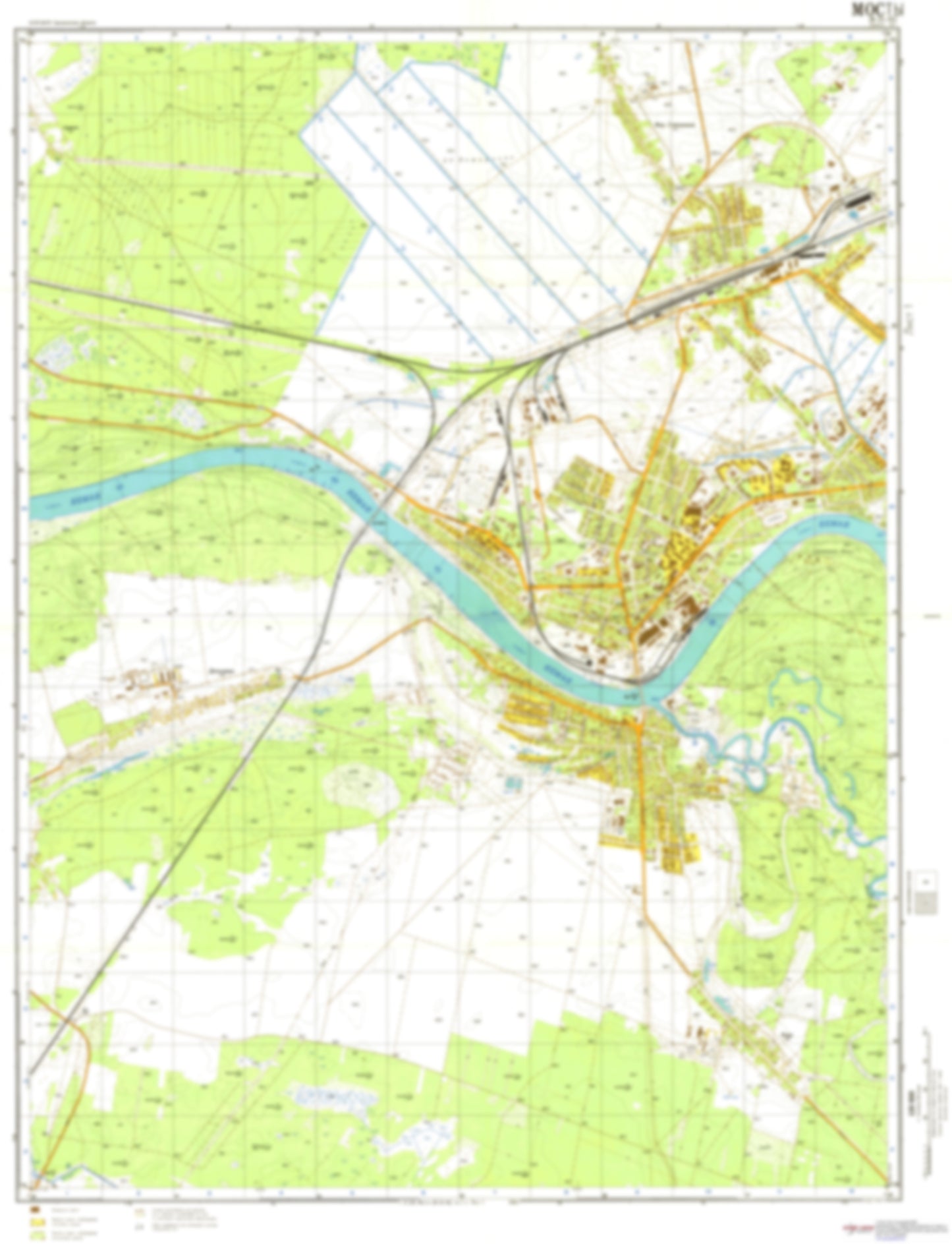 Mosty 1 (Belarus) - Soviet Military City Plans