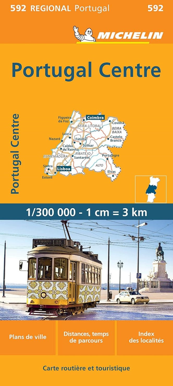 Portugal Central Road Map