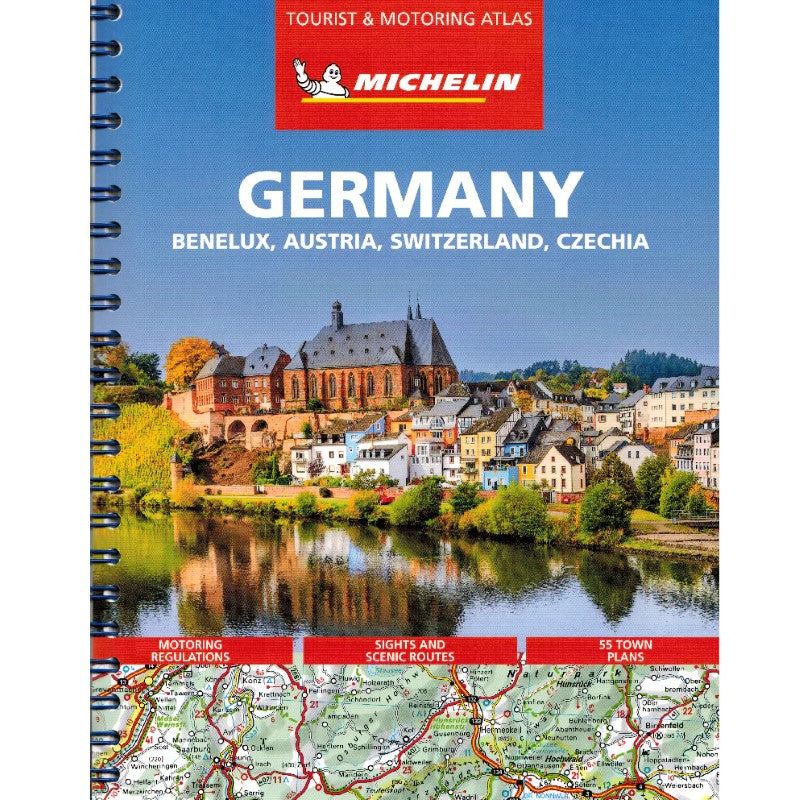 Germany : Benelux : Austria : Switzerland Czechia, Tourist & Motoring Atlas