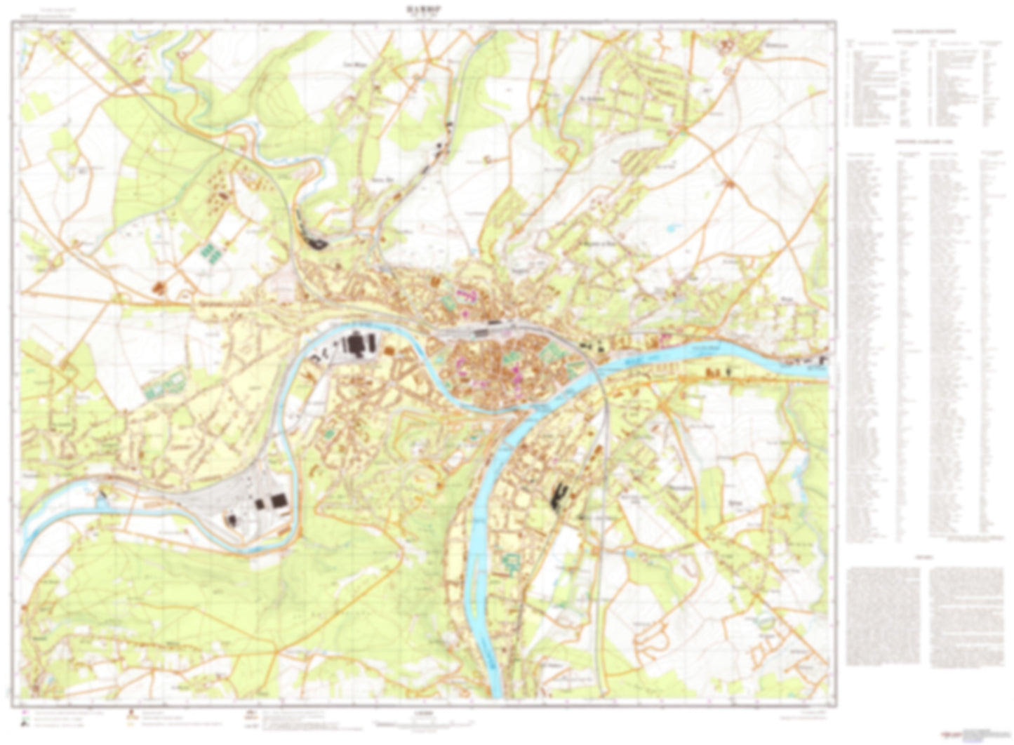 Namur (Belgium) - Soviet Military City Plans