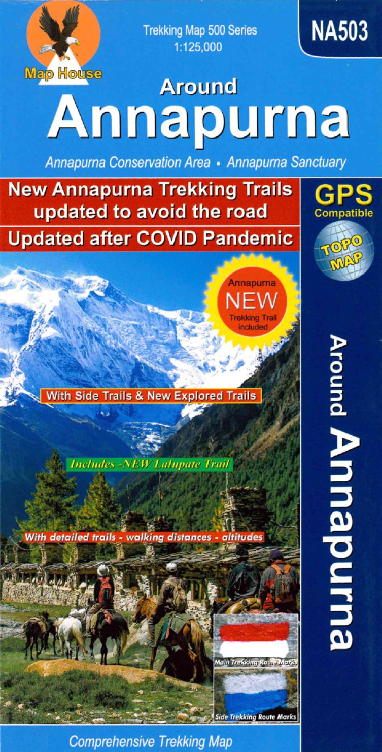 Around Annapurna - NA503 Comprehensive Trekking Map