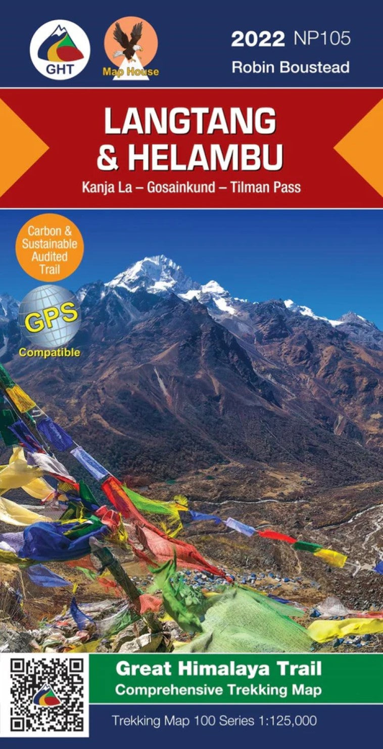 Langtang & Helambu: Gosainkund & Helambu Comprehensive Trekking Map