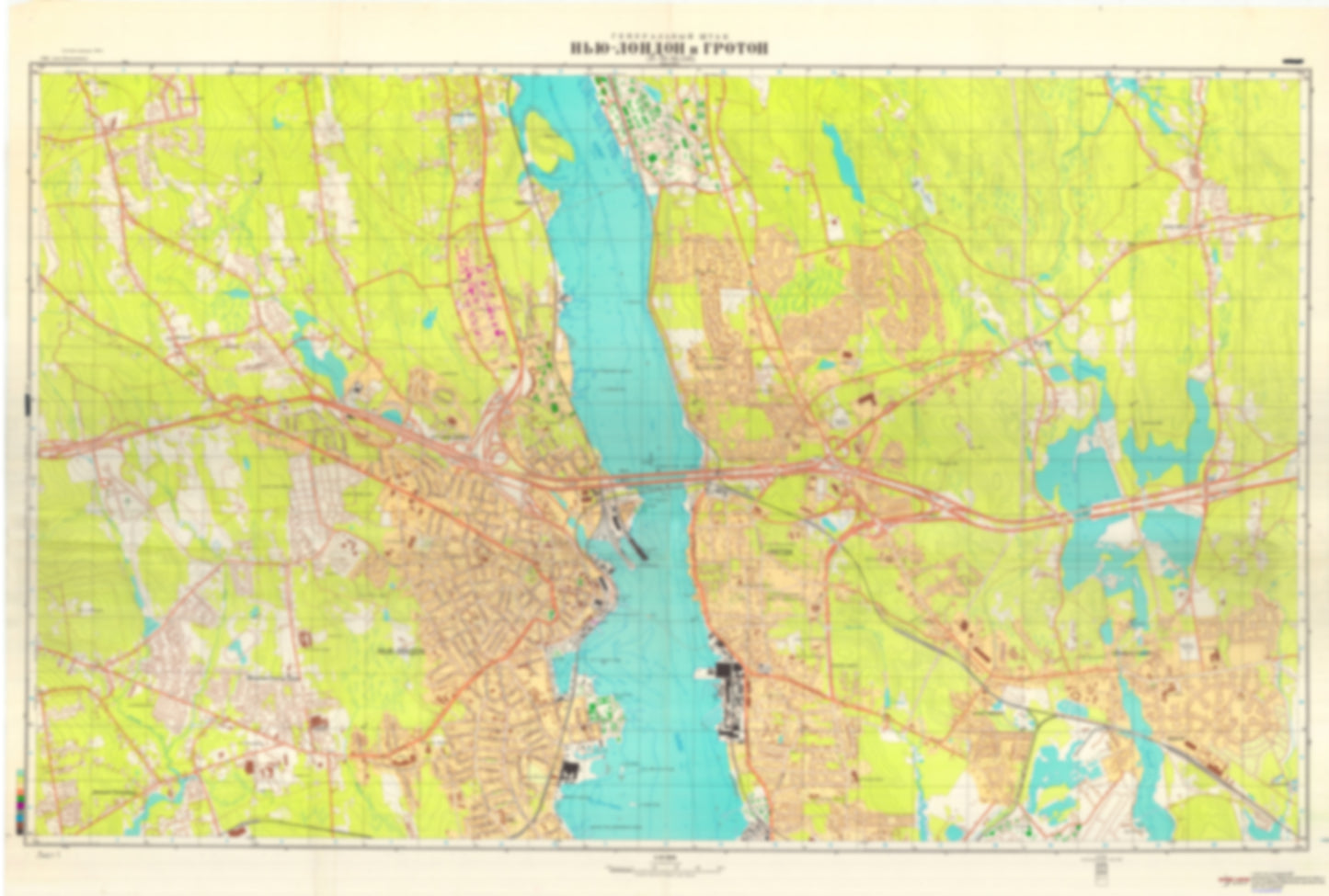 New London, Groton, CT 1 (USA) - Soviet Military City Plans