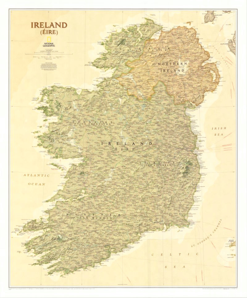 Ireland Executive Wall Map (sleeved)