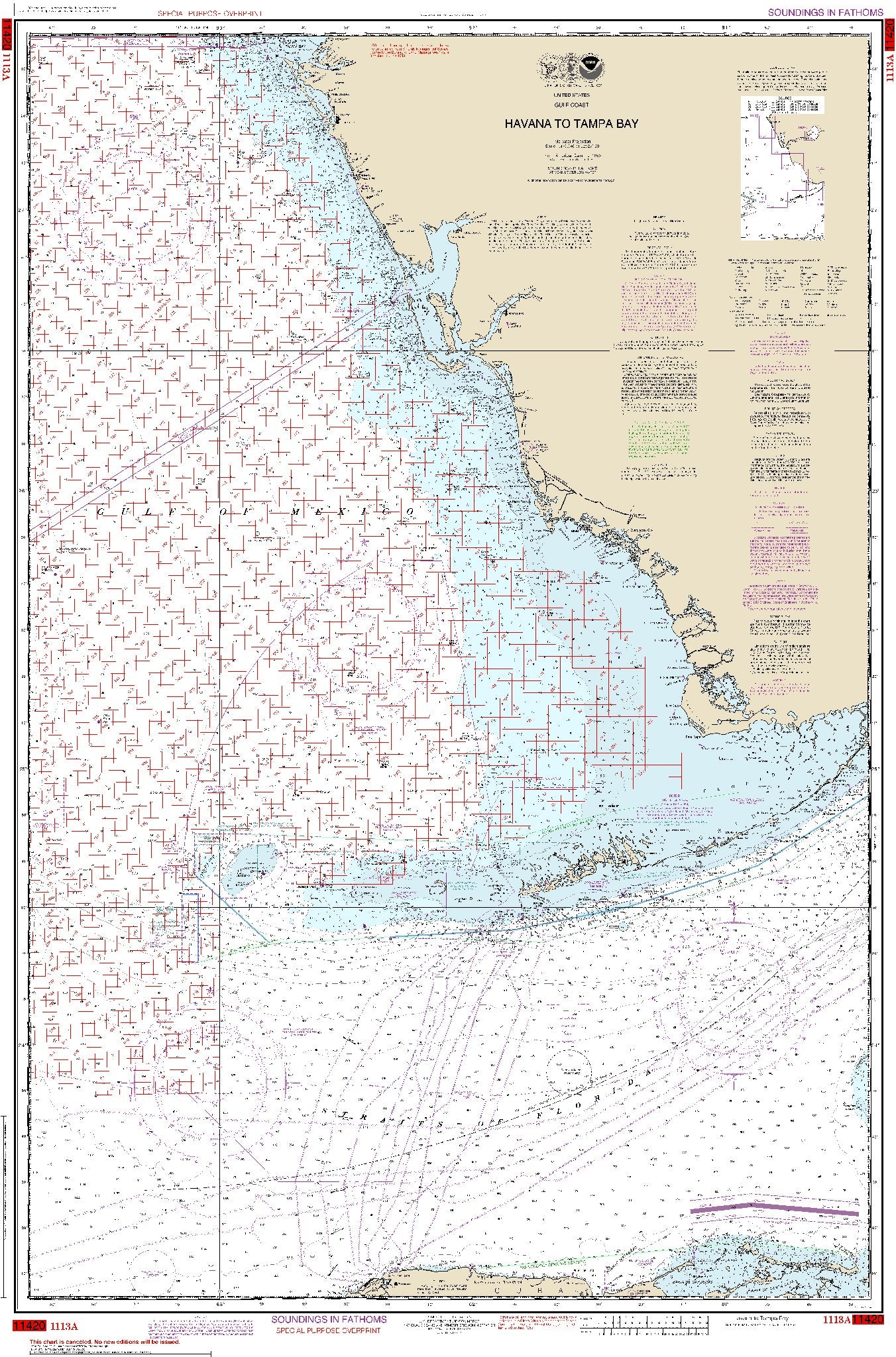 Havana to Tampa Bay (Oil and Gas Leasing Areas) (1113A) by NOAA