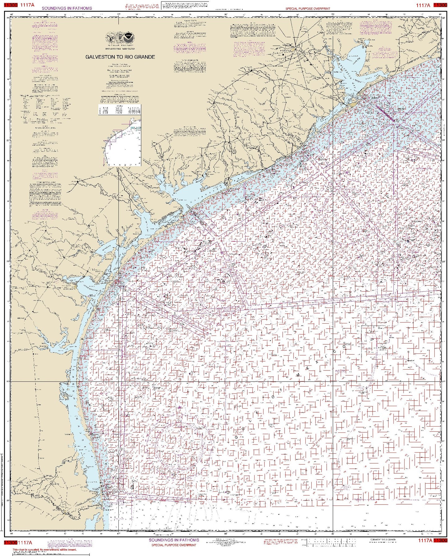 Galveston to Rio Grande (Oil and Gas Leasing Areas) (1117A) by NOAA