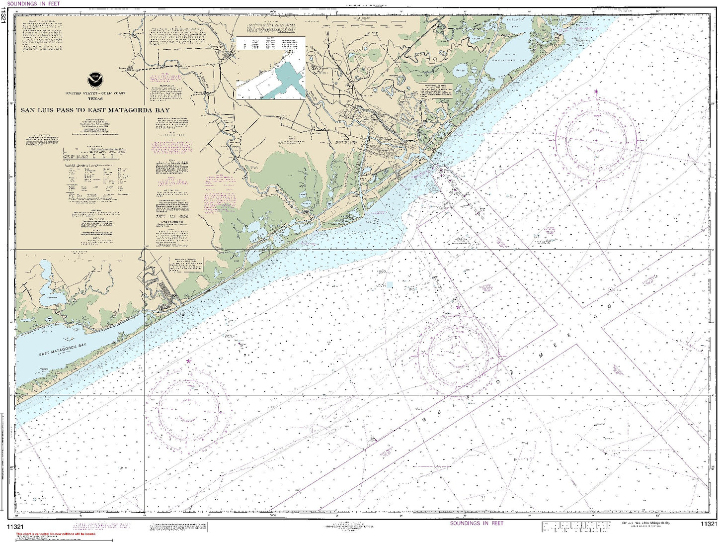 San Luis Pass to East Matagorda Bay (11321) by NOAA