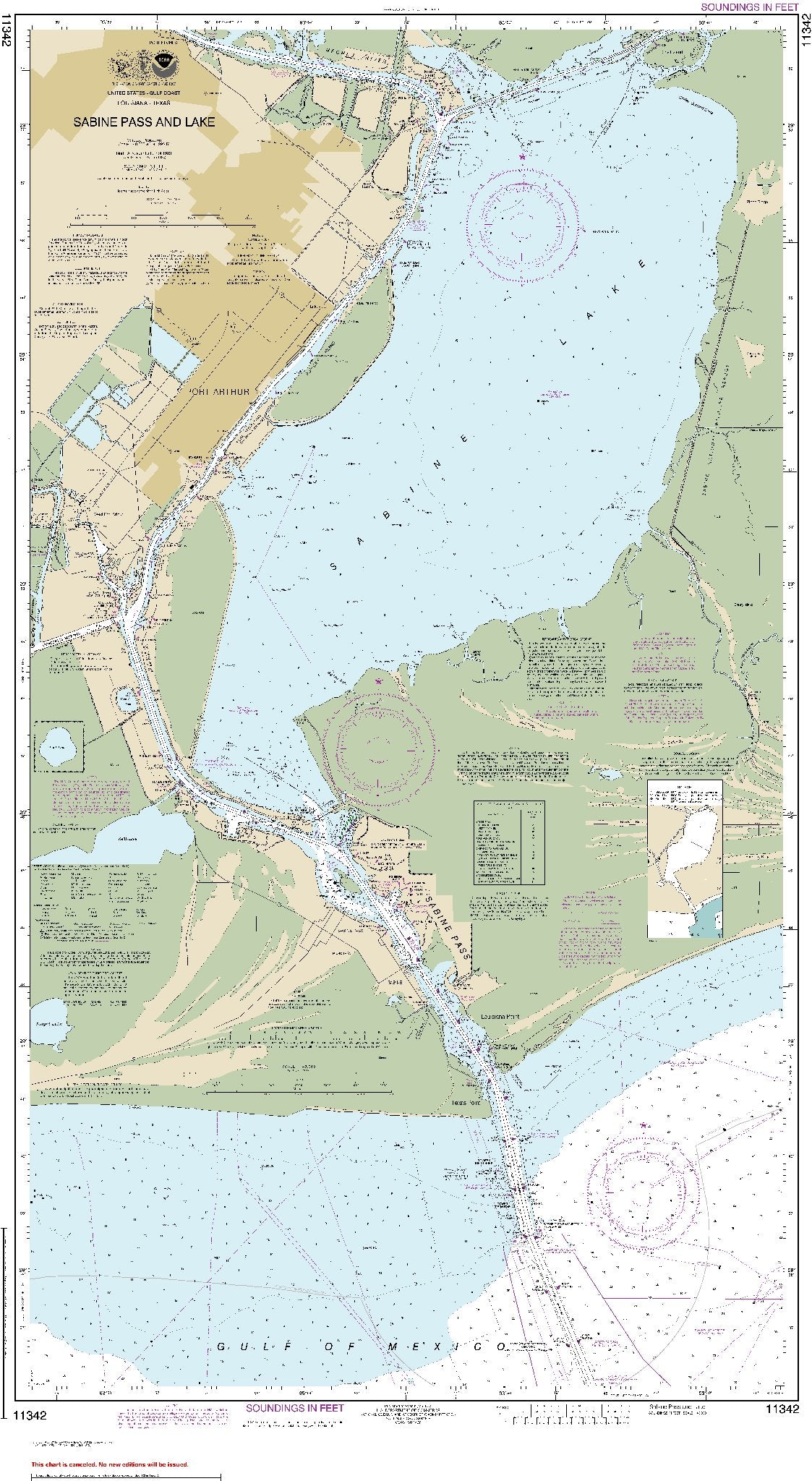 Sabine Pass and Lake (11342) by NOAA