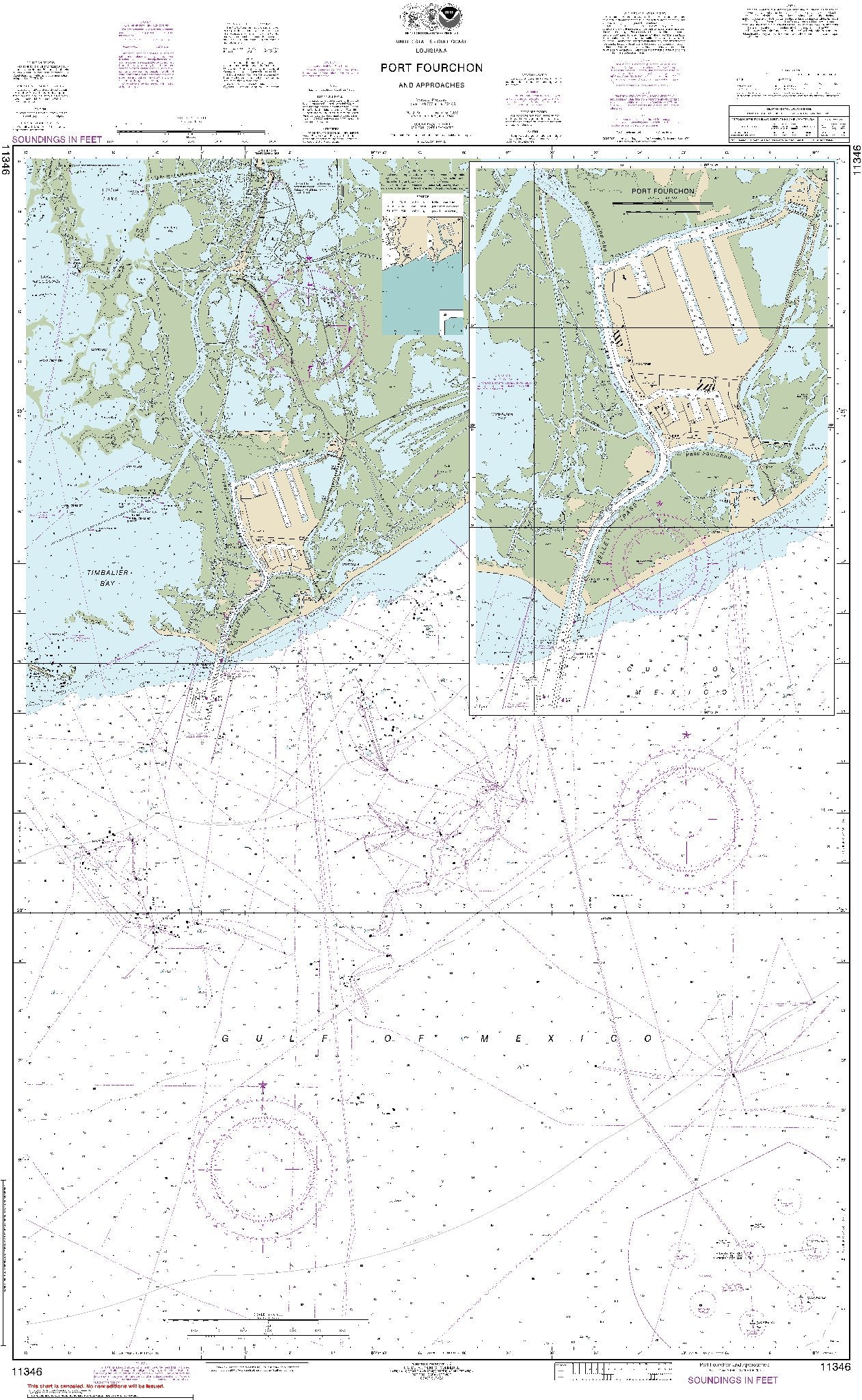 Port Fourchon and Approaches (11346) by NOAA