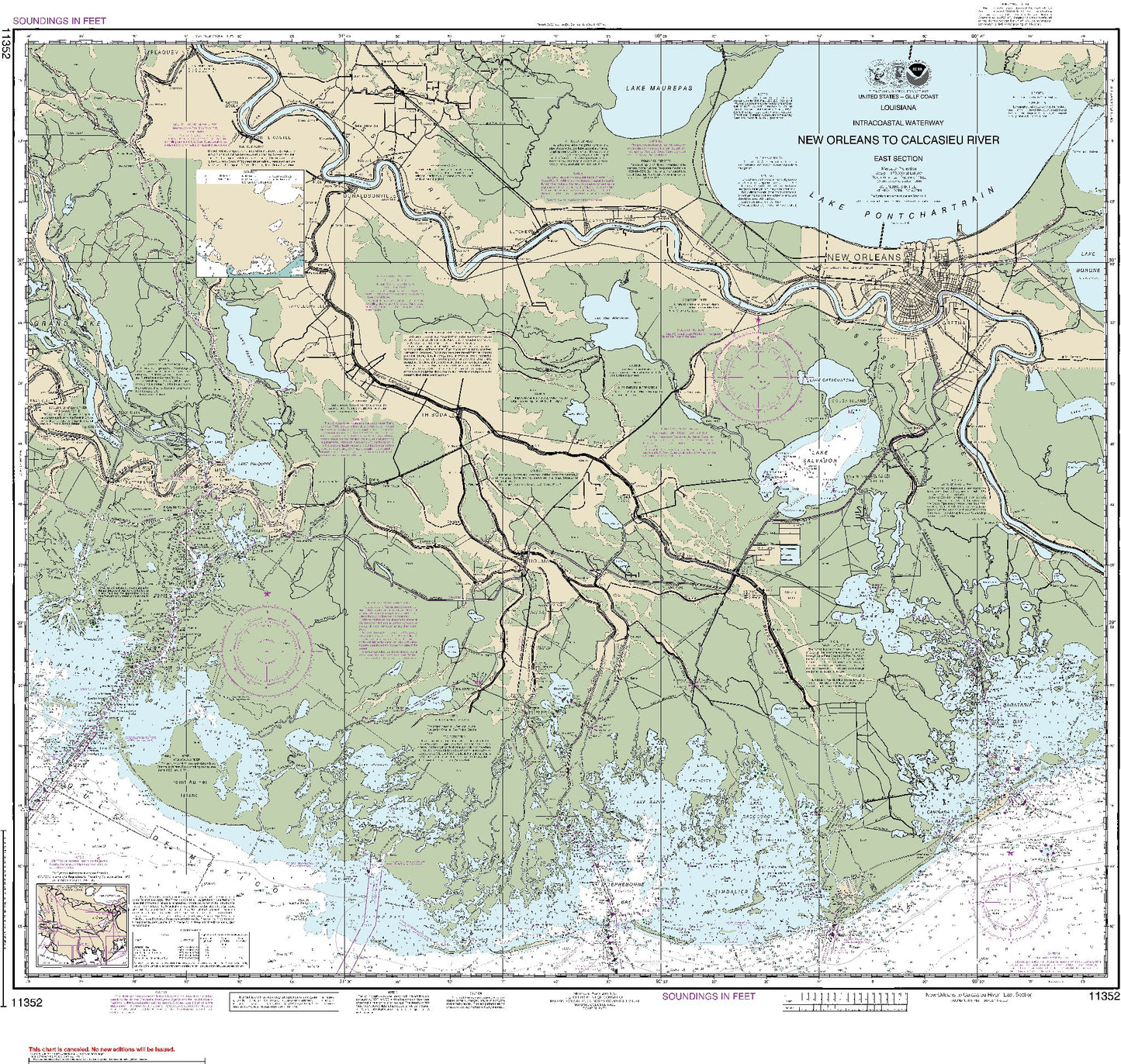 New Orleans to Calcasieu River - East Section (11352) by NOAA