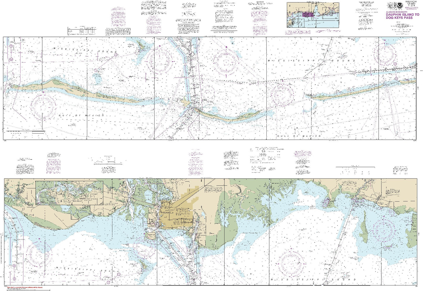 Dauphin Island to Dog Keys Pass (11374) by NOAA
