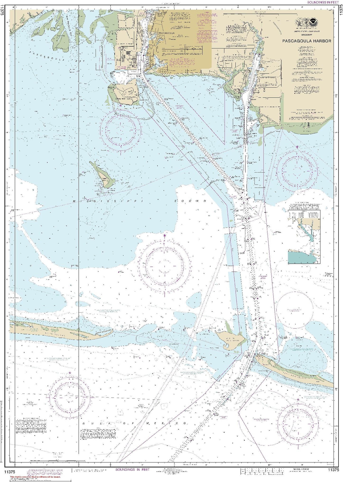 Pascagoula Harbor (11375) by NOAA