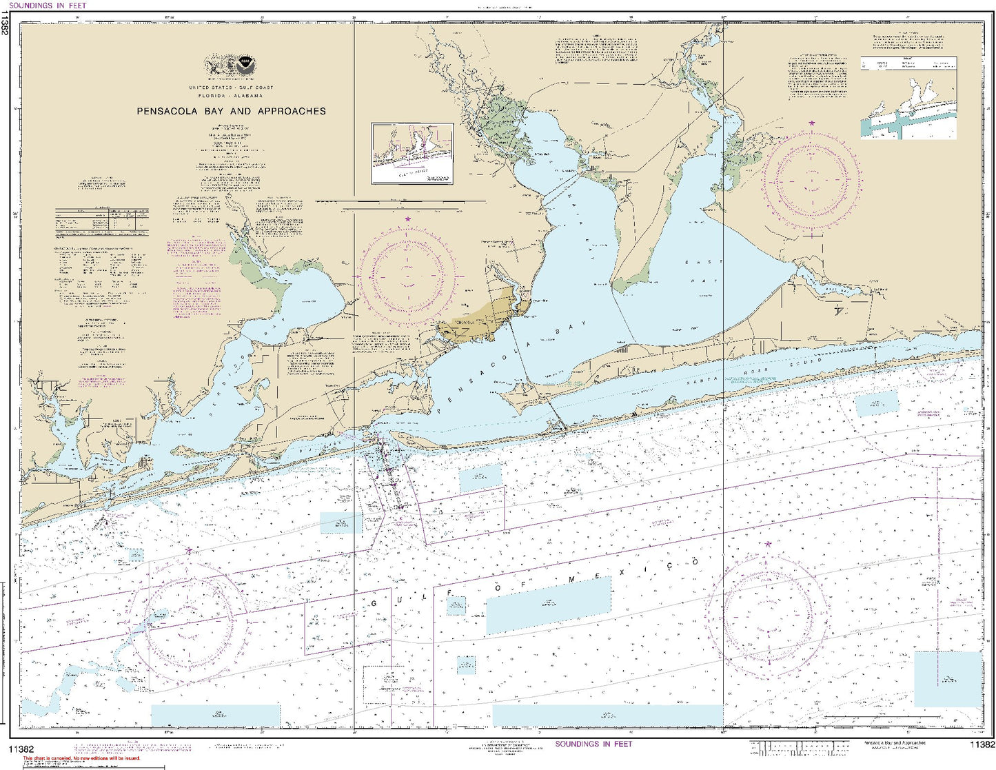Pensacola Bay and Approaches (11382) by NOAA