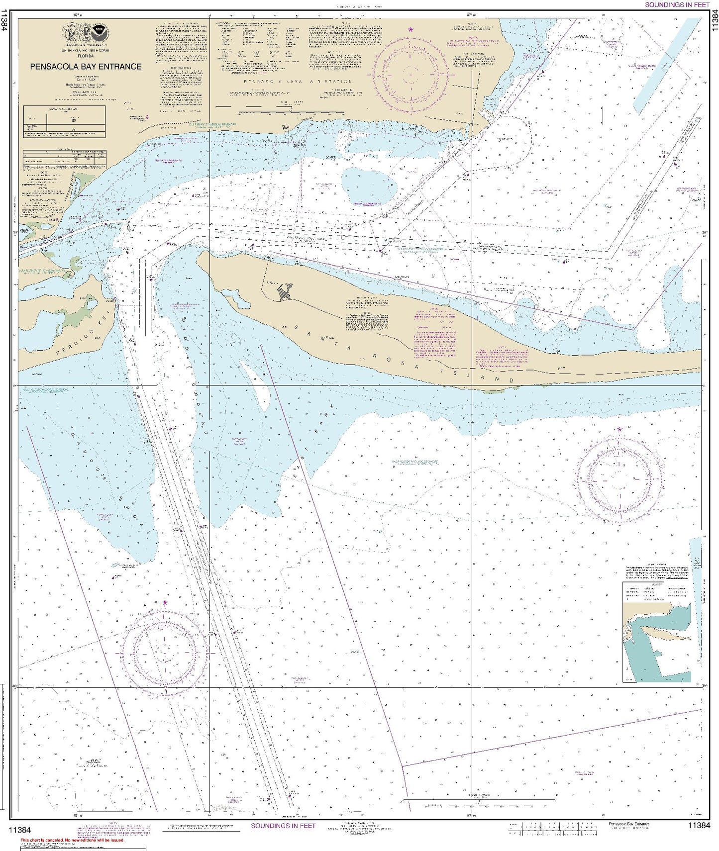 Pensacola Bay Entrance (11384) by NOAA