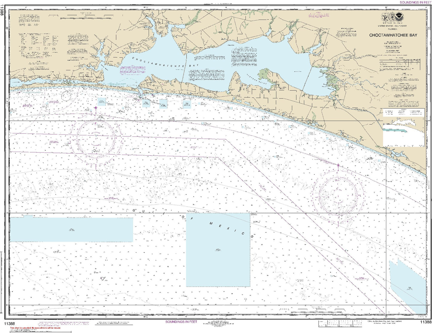 Choctawhatchee Bay and Approaches (11388) by NOAA