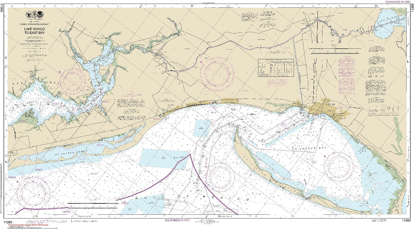 Lake Wimico to East Bay (11393) by NOAA