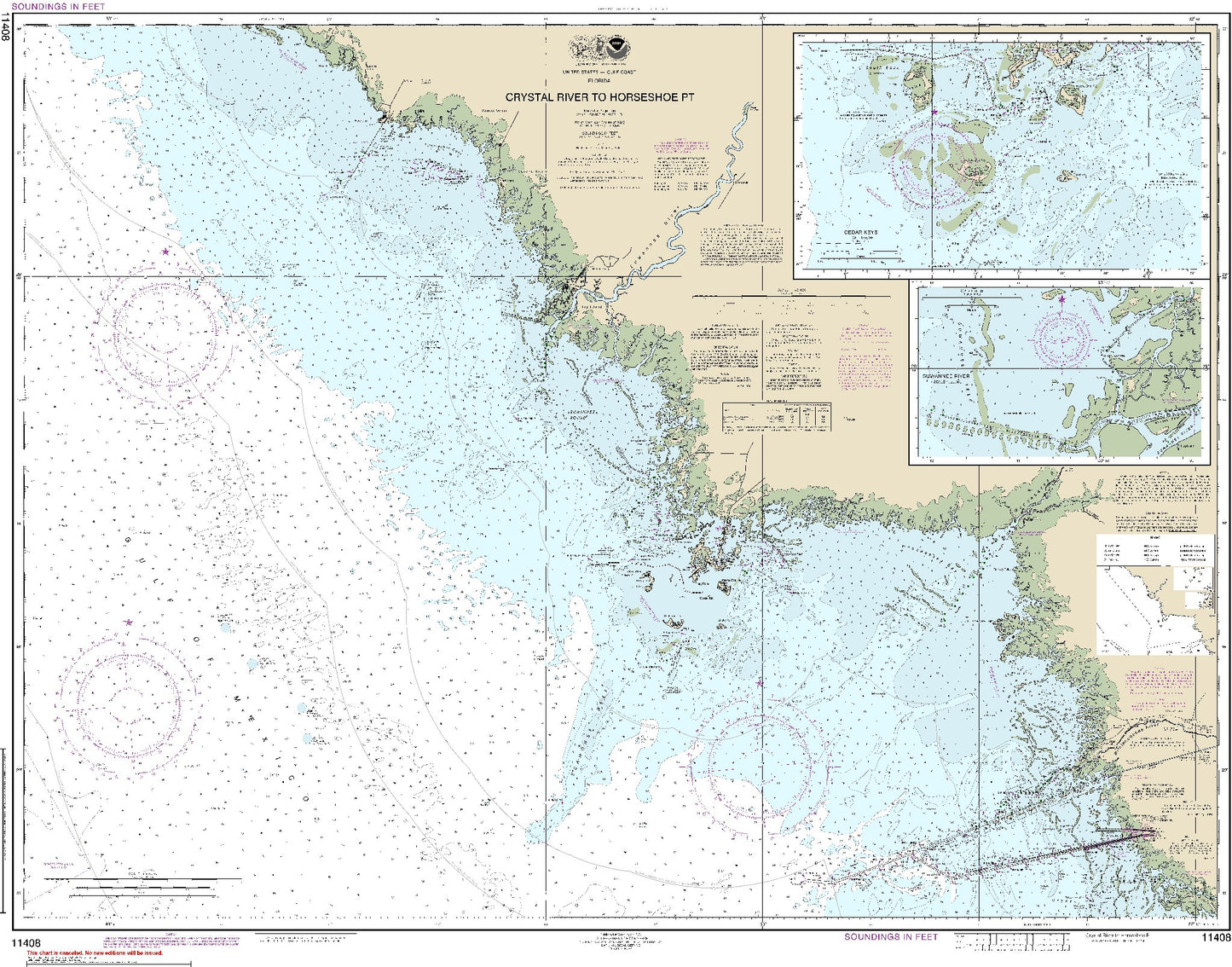 Crystal River to Horseshoe Point (11408) by NOAA