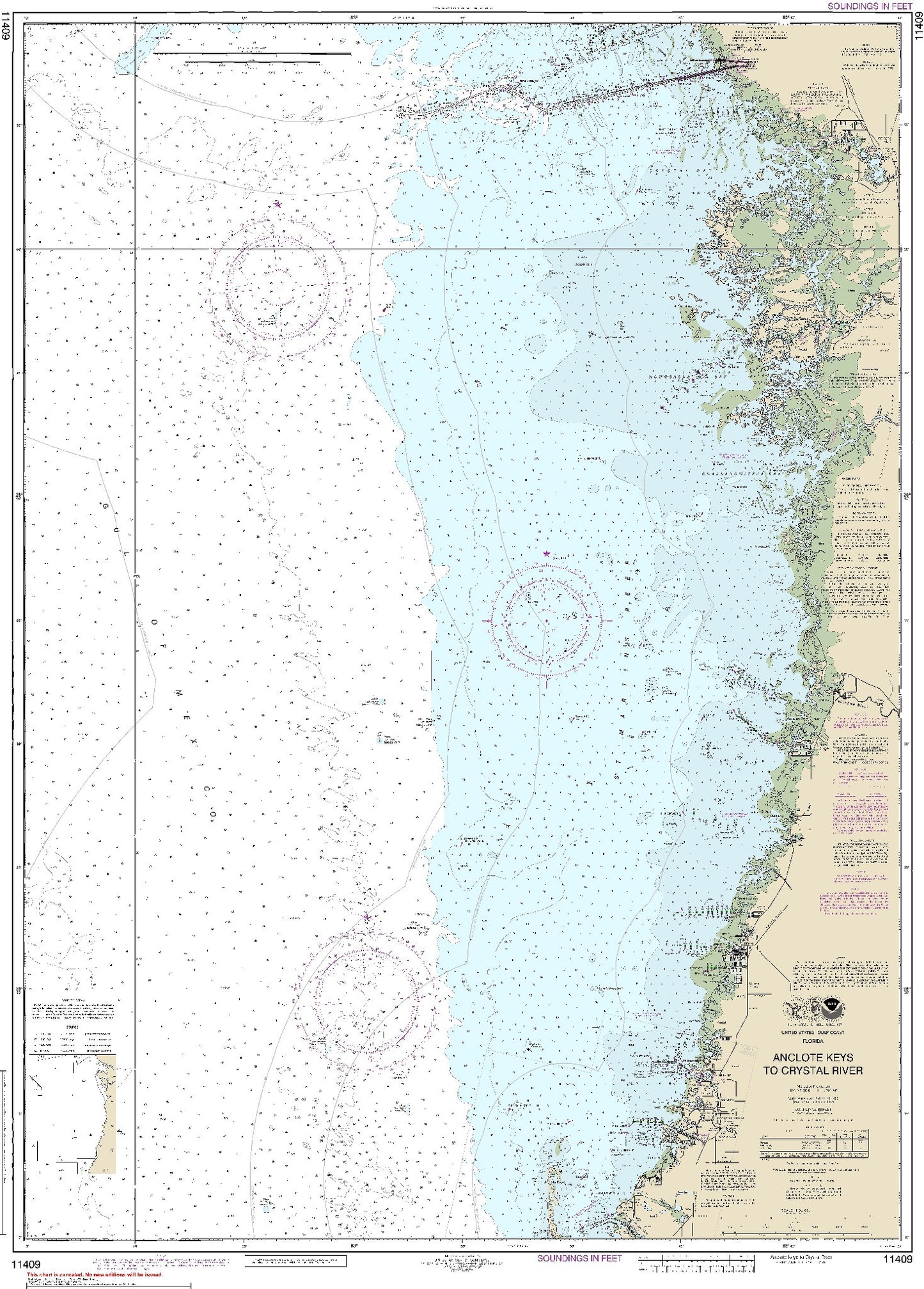Anclote Keys to Crystal River (11409) by NOAA