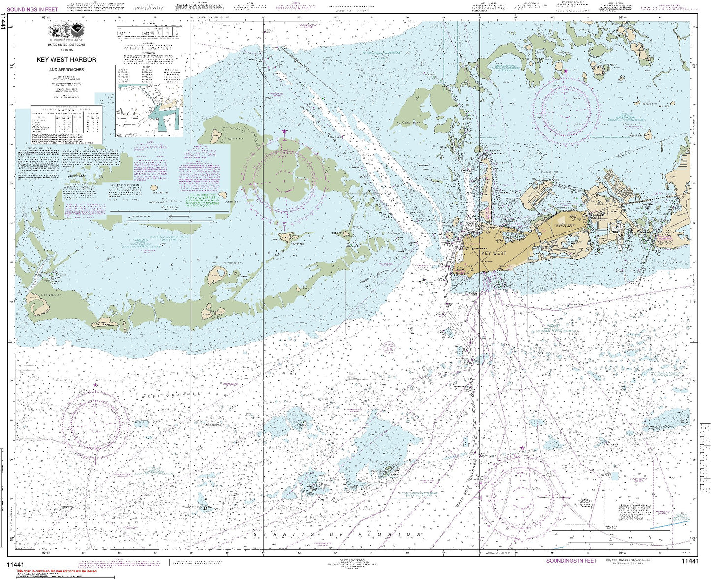 Key West Harbor and Approaches (11441) by NOAA