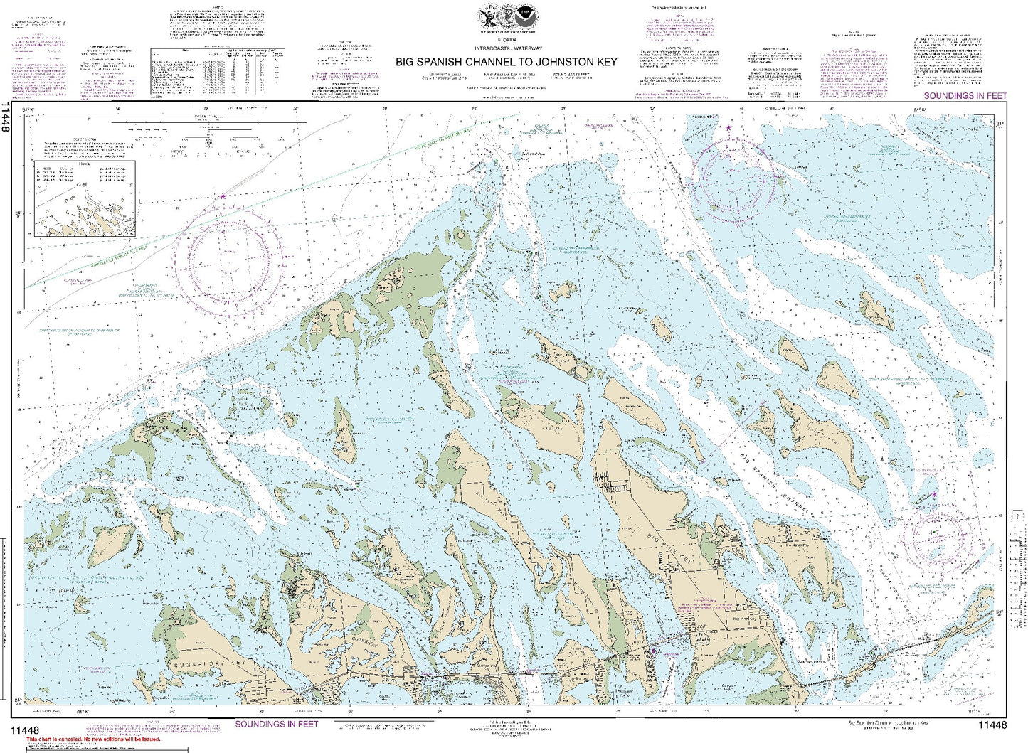 Big Spanish Channel to Johnston Key (11448) by NOAA