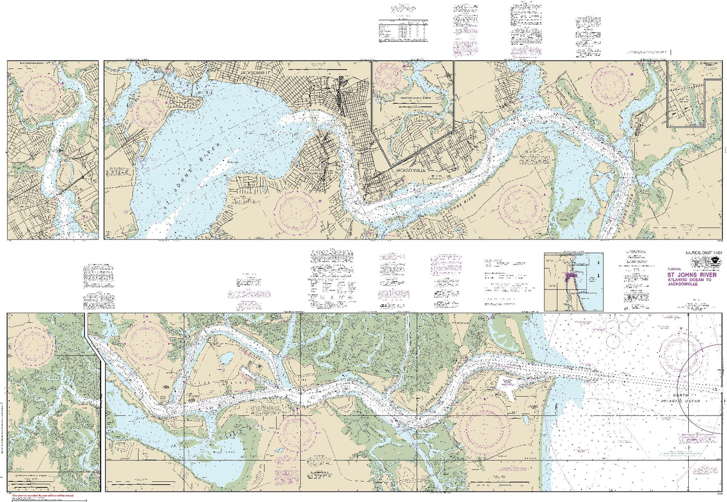 St. Johns River - Atlantic Ocean to Jacksonville (11491) by NOAA
