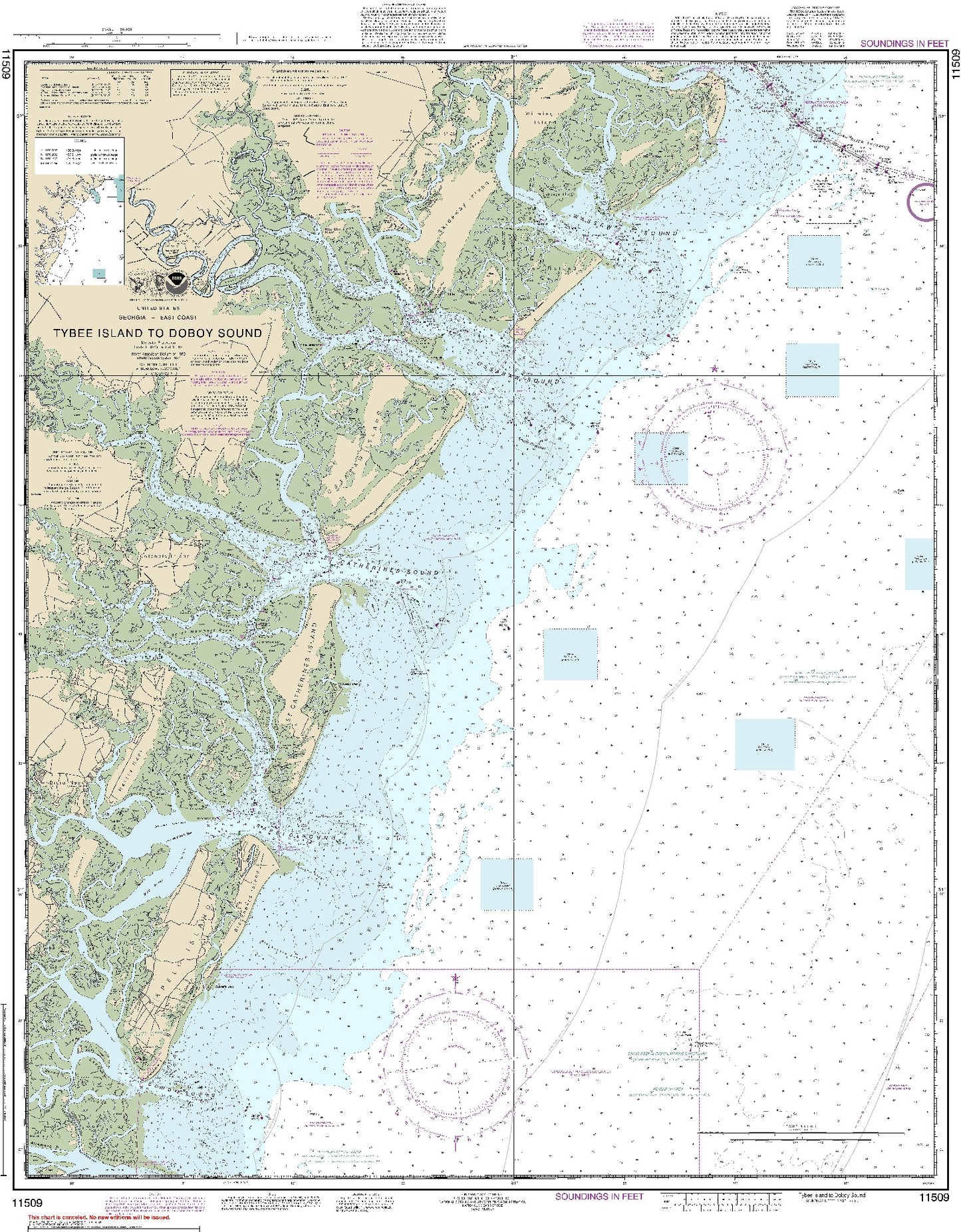 Tybee Island to Doboy Sound (11509) by NOAA