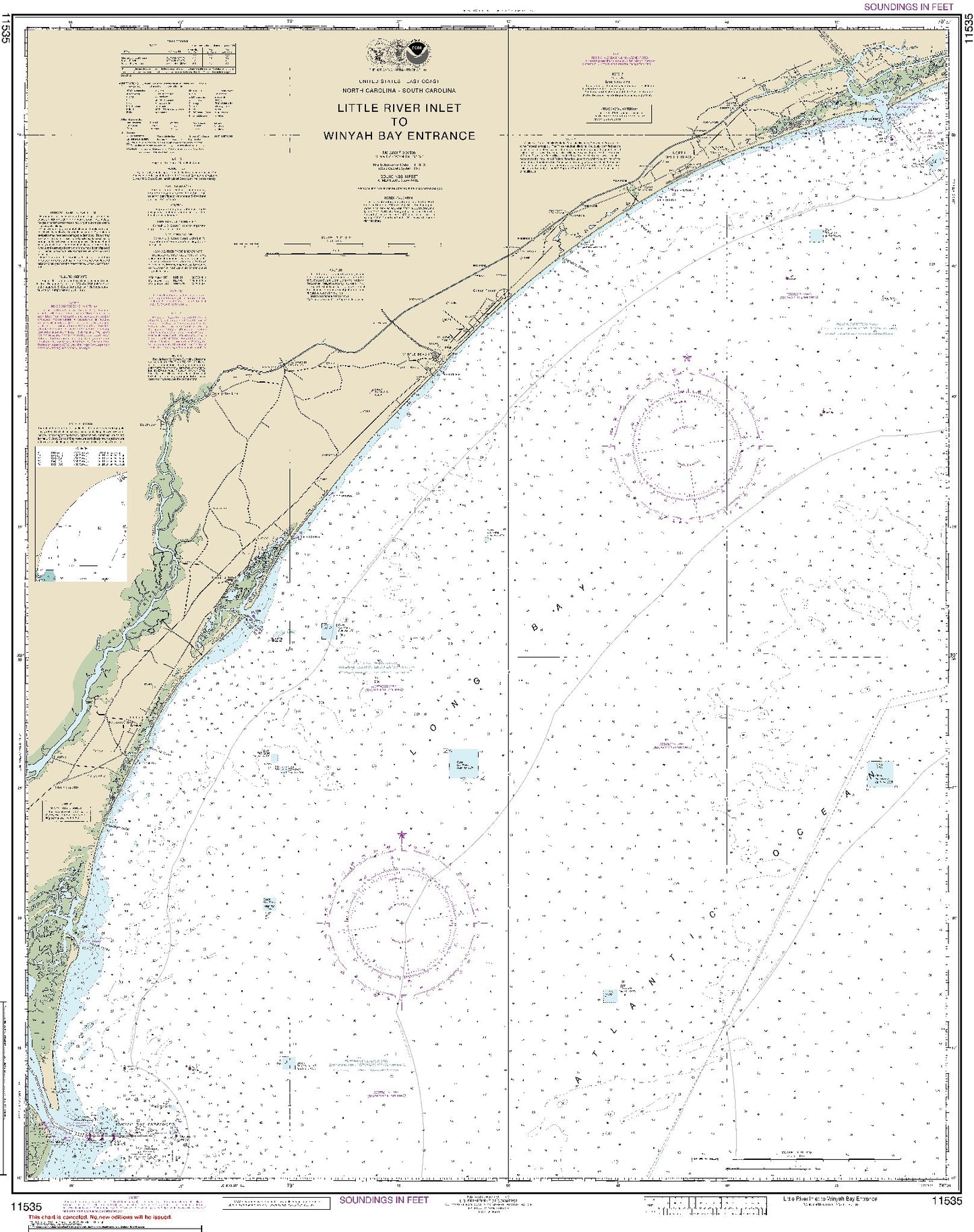 Little River Inlet to Winyah Bay Entrance (11535) by NOAA