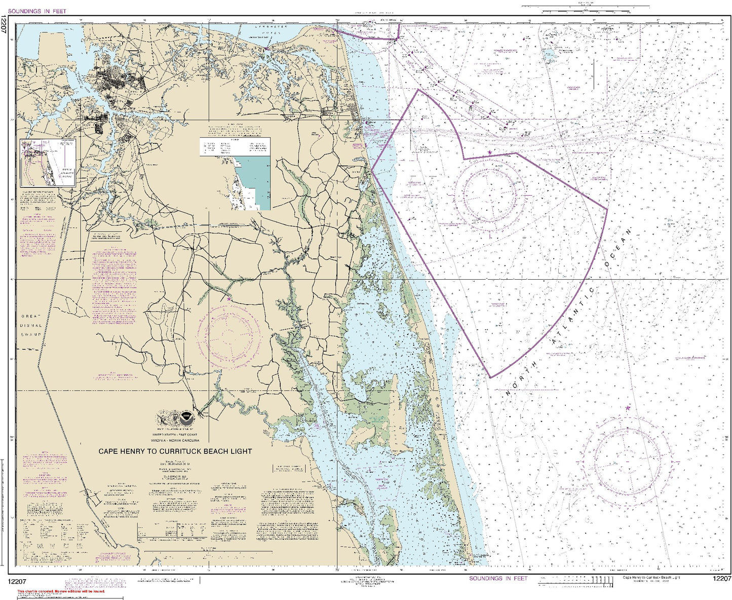 Cape Henry to Currituck Beach Light (12207) by NOAA