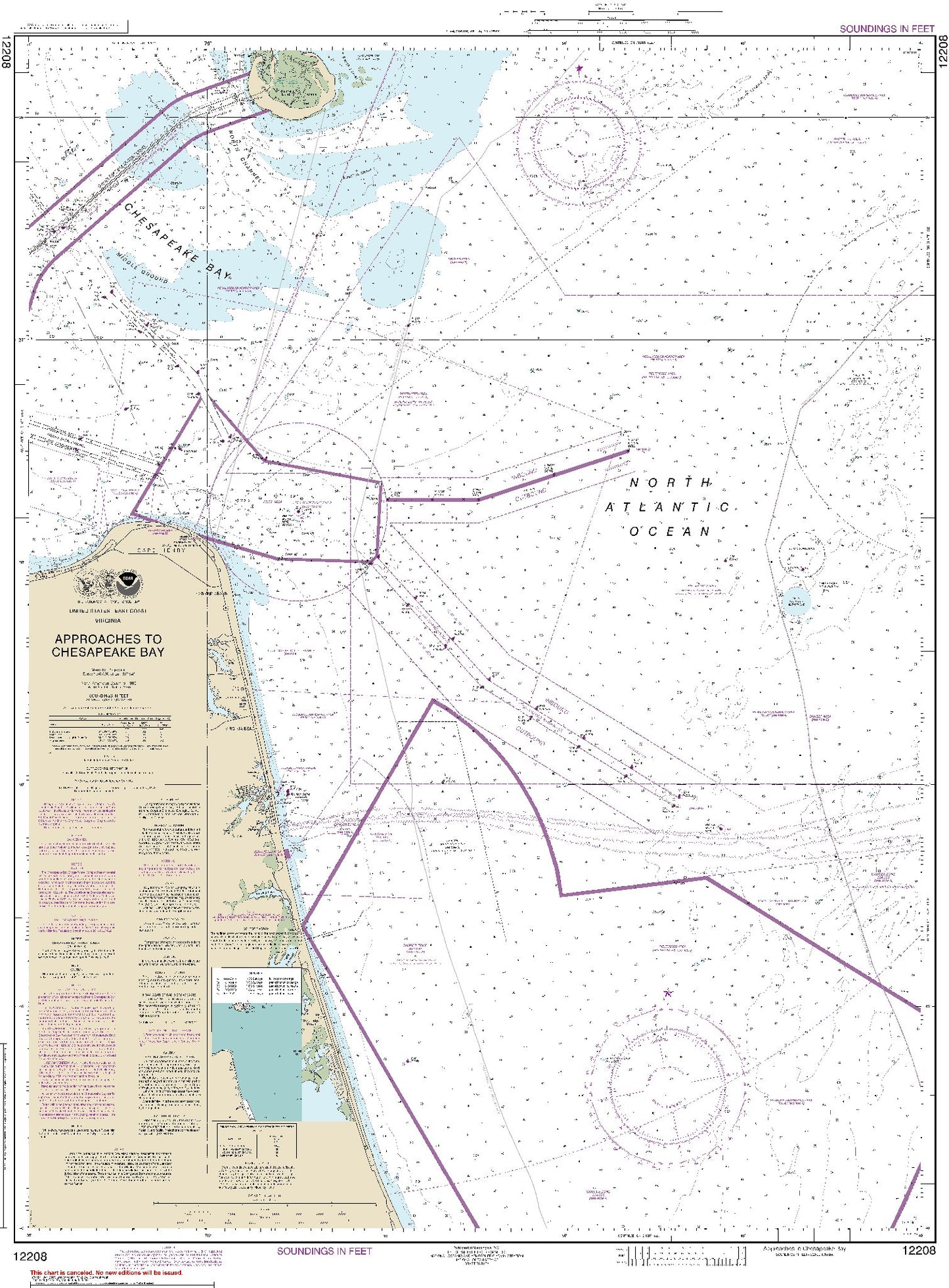 Approaches to Chesapeake Bay (12208) by NOAA