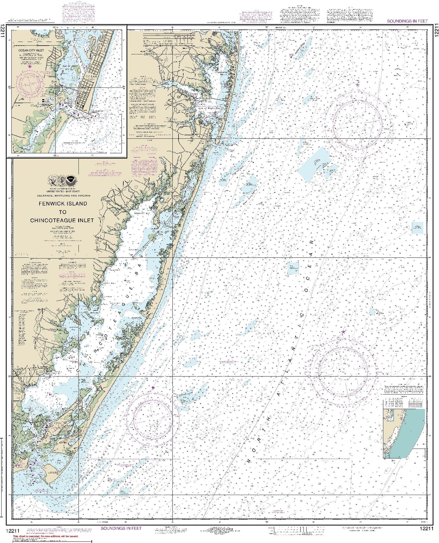 Fenwick Island to Chincoteague Inlet (12211) by NOAA