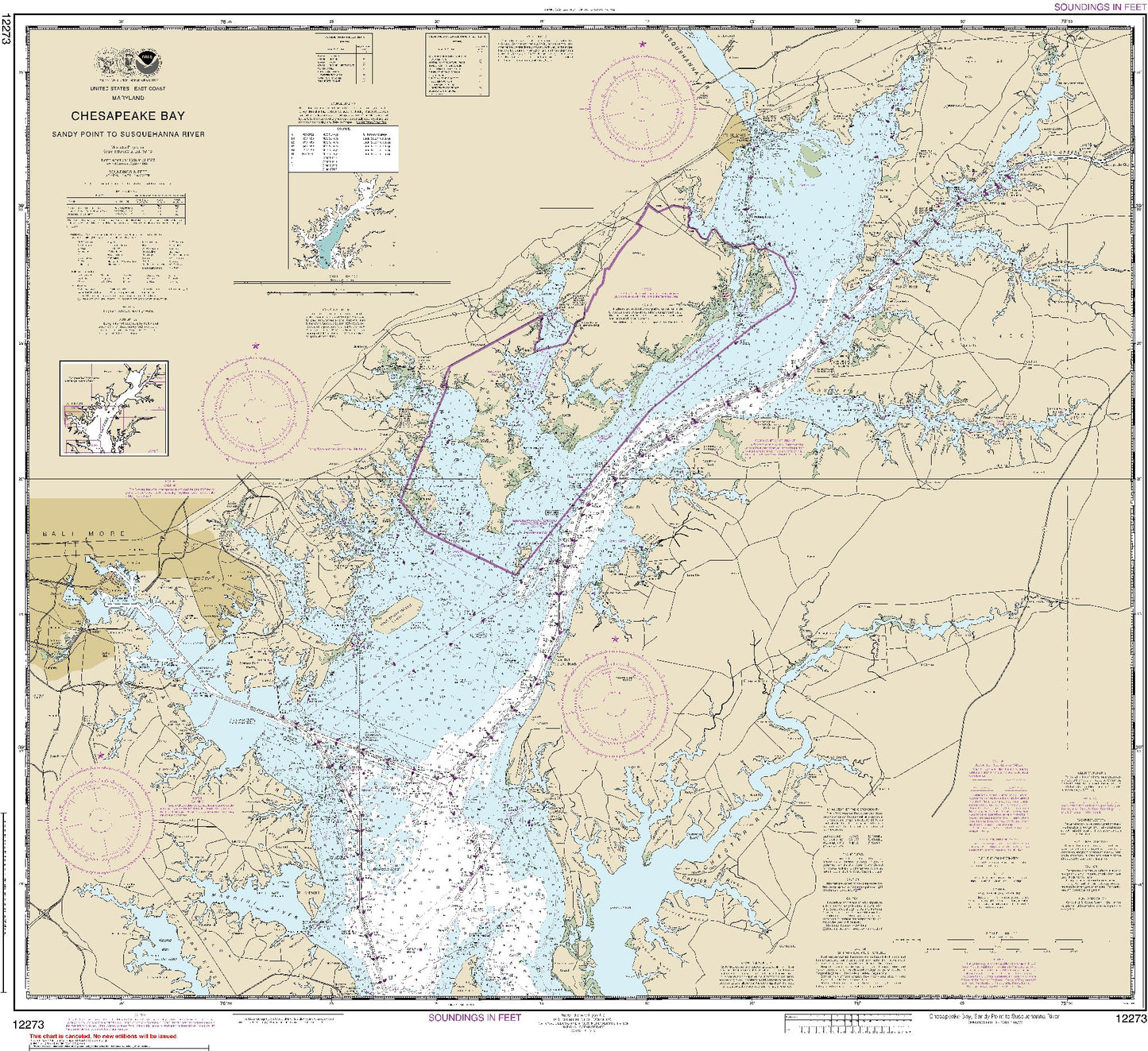 Chesapeake Bay - Sandy Point to Susquehanna River (12273) by NOAA