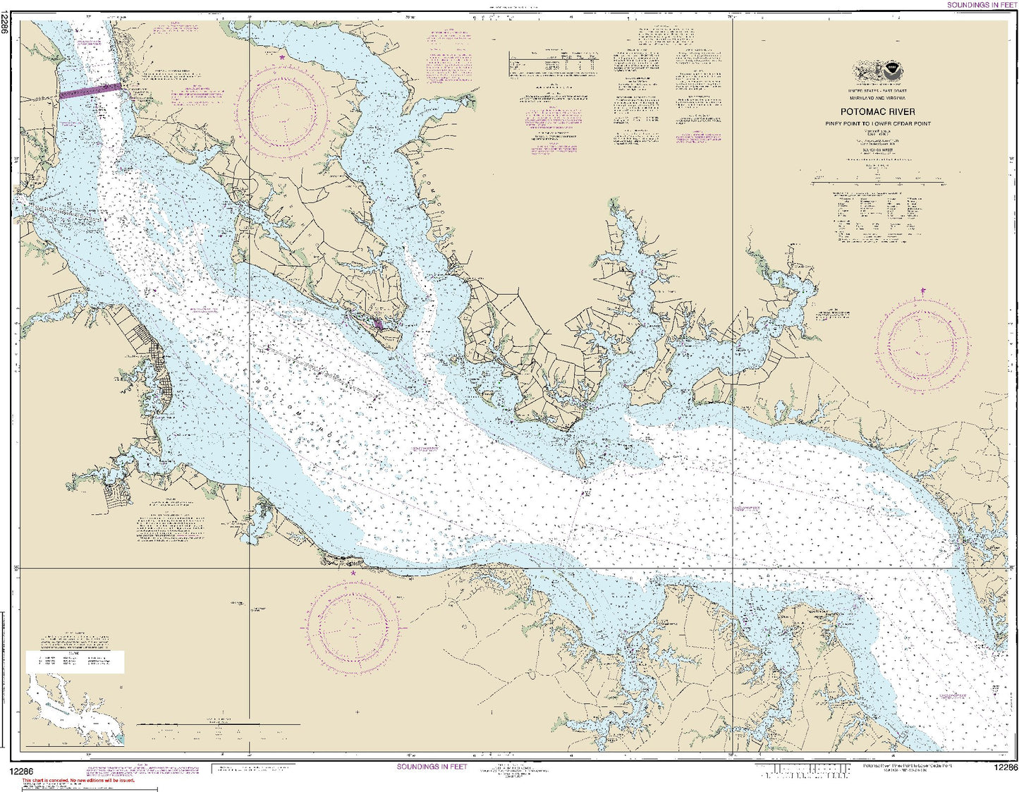 Potomac River - Piney Point to Lower Cedar Point (12286) by NOAA