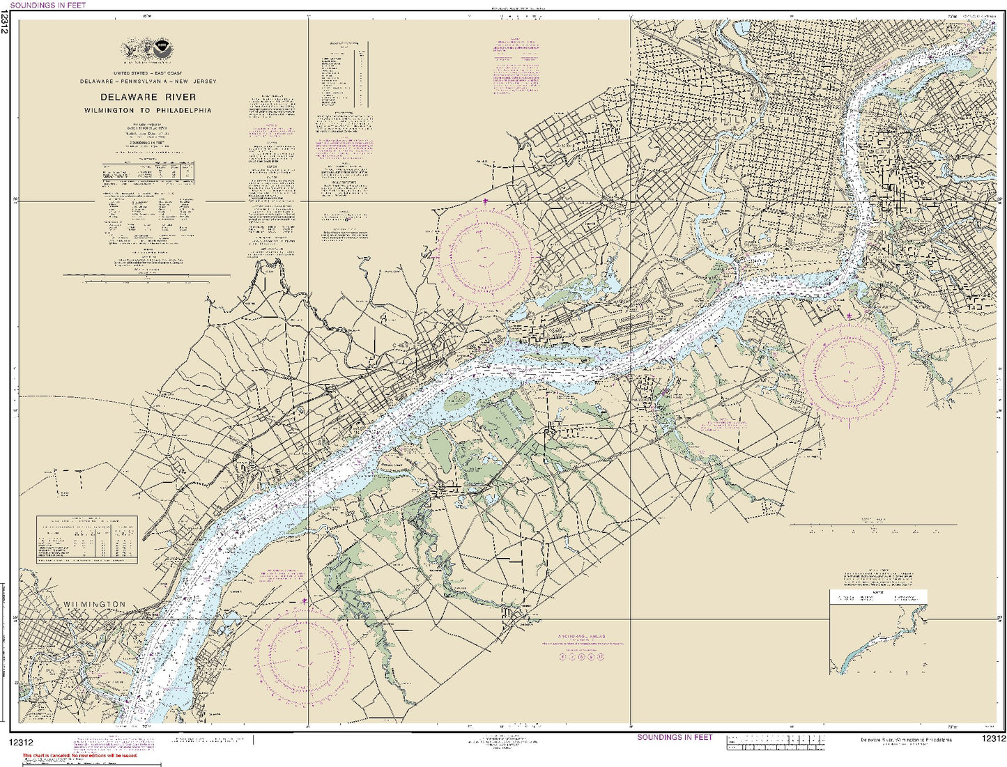 Delaware River - Wilmington to Philadelphia (12312) by NOAA