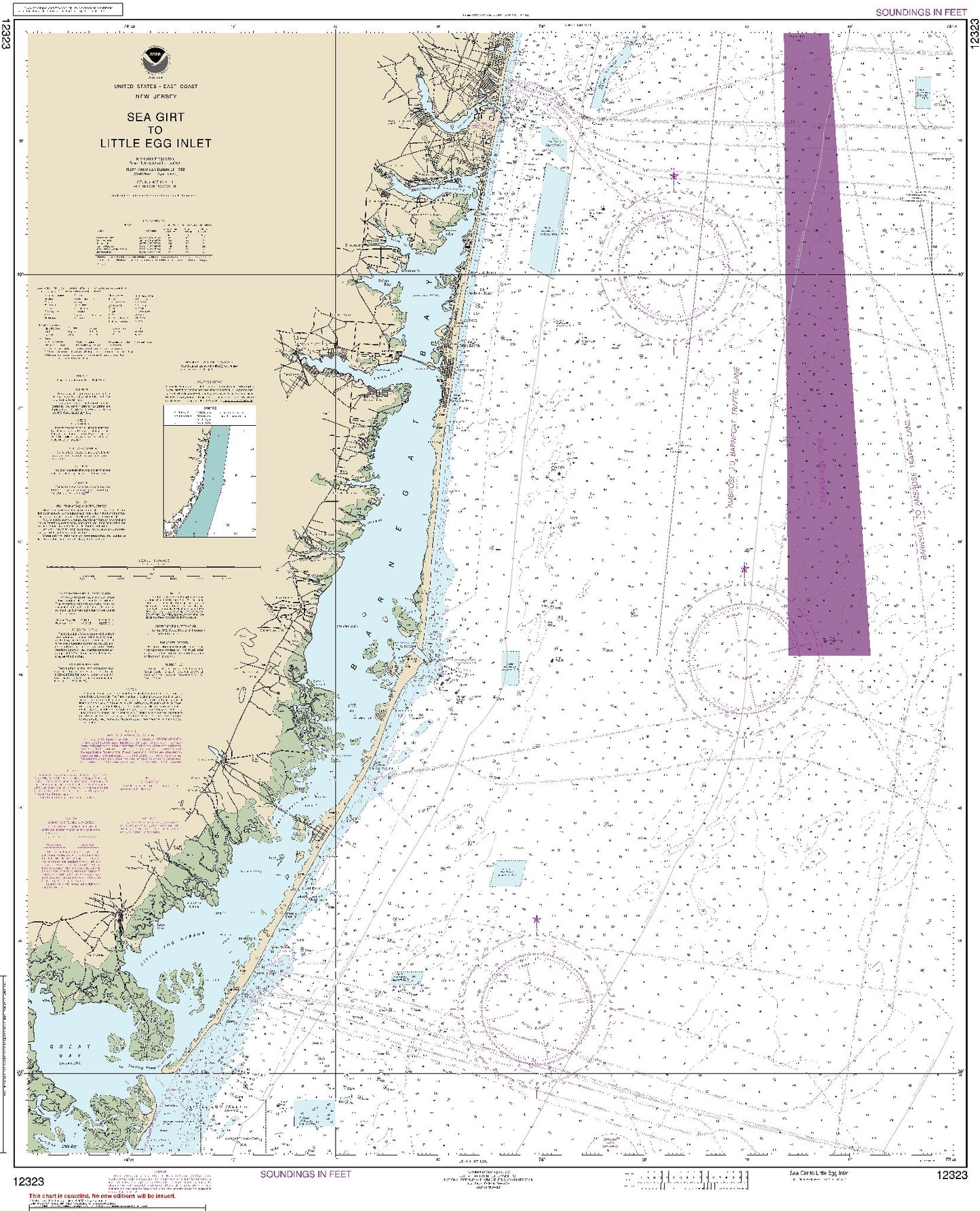 Sea Girt to Little Egg Inlet (12323) by NOAA