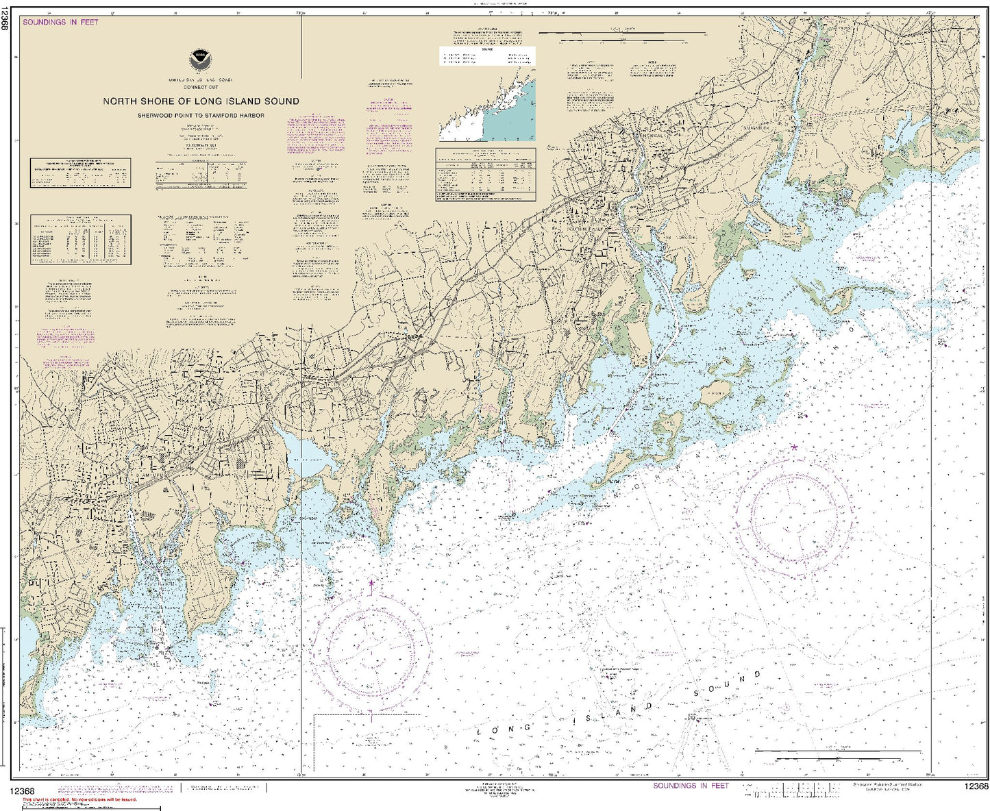 North Shore of Long Island Sound - Sherwood Point to Stamford Harbor (12368) by NOAA